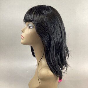 Cecibel Shoulder Length Wavy #1 Jet Black Synthetic Full Wig